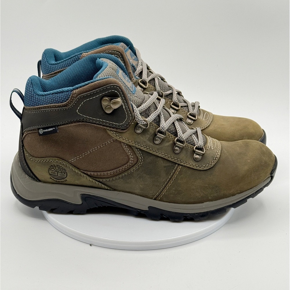 Timberland Mt Maddsen Waterproof Hiker Boots Size 9.5 Womens Med‎ Grey Leather